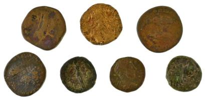 Római Birodalom 7db bronz Sestertius, Dupondius és As érmékből álló tétel, közte hamisak is! T:F,VG Roman Empire 7pcs bronze Sestertius, Dupondius and As coin lot, between them fakes! C:F,VG