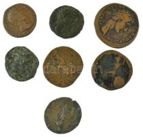 Római Birodalom 7db bronz Sestertius, Dupondius és As érmékből álló tétel, közte hamisak is! T:F,VG ...