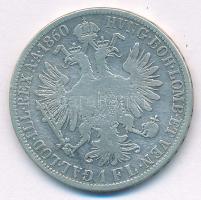Ausztria 1860A 1Fl Ag "Ferenc József" T:F Austria 1860A 1 Florin Ag "Franz Joseph&quo...
