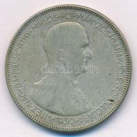 1930. 5P Ag "Horthy jobbra" T:F patina Adamo P8