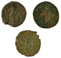 Római Birodalom / Róma / Marcus Aurelius ~140-180. As bronz (3db) T:VF,F Roman Empire / Rome / Marcu...