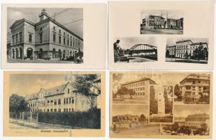 21 db MODERN magyar város képeslap vegyes minőségben (Képzőművészeti Alap) / 21 modern Hungarian town-view postcards in mixed quality (50's)