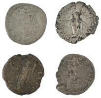 Római Birodalom ~II-III. század 4db-os Denarius Ag érme tétel, benne Antoninus Pius, Marcus Aurelius...