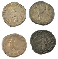 Római Birodalom ~II-III. század 4db-os Denarius Ag érme tétel, benne Antoninus Pius, Marcus Aurelius...