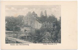 Szelindek, Stolzenburg, Slimnic; Evang. Pfarrhaus / Evangélikus paplak / Lutheran rectory (fl)