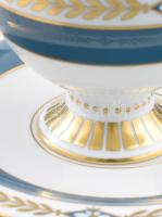 Herendi Josephine mintás porcelán kávés csésze, aljjal. Kézzel festett, jelzett, hibátlan, eredeti c...