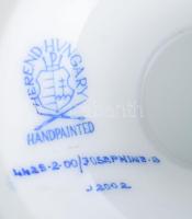 Herendi Josephine mintás porcelán kávés csésze, aljjal. Kézzel festett, jelzett, hibátlan, eredeti c...