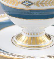 Herendi Josephine mintás porcelán kávés csésze, aljjal. Kézzel festett, jelzett, hibátlan, eredeti c...