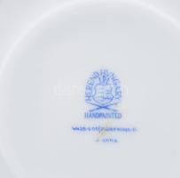 Herendi Josephine mintás porcelán kávés csésze, aljjal. Kézzel festett, jelzett, hibátlan, eredeti c...