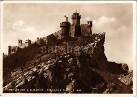 1938 San Marino, Seconda e terza torre / caslte towers