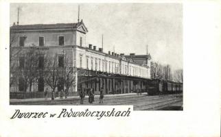 Podwoloczyska railway station with train