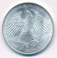 NSZK 1976D 5M Ag "Grimmelhausen halálának 300. évfordulója" kapszulában T:BU patina FRG 19...