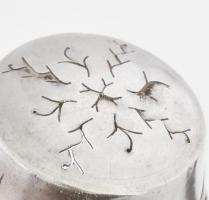 Ezüst(Ag) francia teaszűrő, jelzett, d: 4,5 cm, nettó: 15,6 g