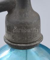 2 db szódás, szikvizes üveg 1 és 0,5l egyik feliratos: Günther Mátyás Soroksár, szikvíz üzem fej: Gü...