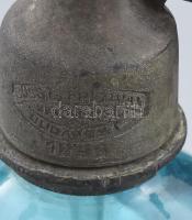 2 db szódás, szikvizes üveg 1 és 0,5l egyik feliratos: Günther Mátyás Soroksár, szikvíz üzem fej: Gü...