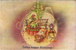 1941 Boldog Magyar Karácsonyt! / Hungarian Irredenta Christmas greeting s: Bozó (EB)