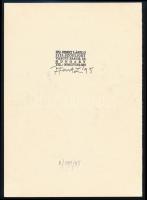 Feszt László, ifj. (1957-): Arcok (cím nélkül), 1995. Tus, papír, jelzett, hátoldalán a művész bélye...