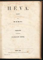 [Méry, Joseph (1797-1866)] Méry: Héva. Regény. Ford.: Huszár Imre. Pest, 1858, Emich Gusztáv, 48+1 p...