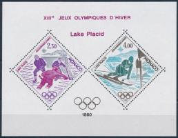 1980 Téli olimpia: Lake Placid sor blokk formában Mi 1419-1420