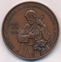 Fritz Mihály (1947-) 1998. "Dankó Pista Emlékéért Alapítvány" bronz emlékérem (42,5mm) T:UNC