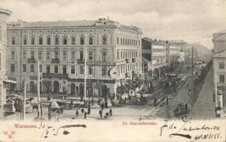 Warsaw Marszalkowska street with milk shop (EK)