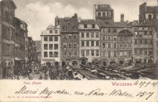 Warsaw Old Town square with market (EK)