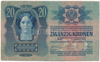 1913. 20K "2329 855775" T:F szép papír
Adamo K17