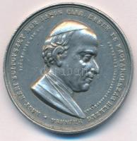 1856. "Scitovszky János hercegprímás / Az Esztergomi Bazilika felszentelése" ezüstözött ón...