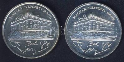 1992-93. 200Ft Ag "MNB" (2x) T:BU,2