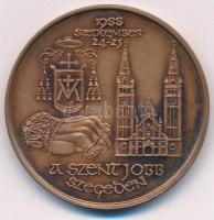 Fritz Mihály (1947- ) 1988. A Szent Jobb Szegeden kétoldalas bronz MÉE emlékérem (42,5mm) T:UNC,AU Adamo SG22