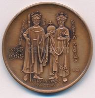 Fritz Mihály (1947- ) 1988. "A Szent Jobb Szegeden" kétoldalas bronz MÉE emlékérem (42,5mm...