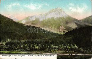 1912 Vrátna, A Vág völgye, kilátással a Roszudecre. Gansel Lipót 521. / Povazie / Váh valley (EK)