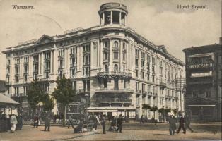 Warsaw Hotel Brystol with the office of Norddeutscher Lloyd and a photo shop