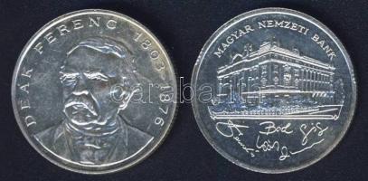 1992-94. 200Ft Ag "MNB" + "Deák" T:BU,2