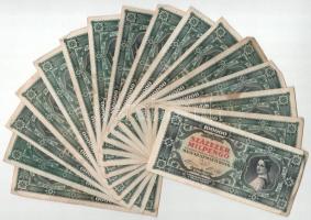 1946. 100.000MP (16x) mind különféle sorozatszámmal "B 001 - B 219" T:F