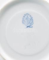 Herendi eton mintás csésze alátéttel. Kézzel festett, jelzett, hibátlan, m: 5,5 cm, d: 11,5 cm