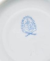 Herendi eton mintás csésze alátéttel. Kézzel festett, jelzett, hibátlan, m: 5,5 cm, d: 11,5 cm