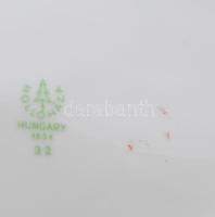 Hollóházi retro mintás váza, jelzett, hibátlan, 21x12,5x9 cm