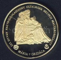 1999. "Szent István az Államalapító - Honfoglalás emlékére" aranyozott ffém emlékérem T:PP...