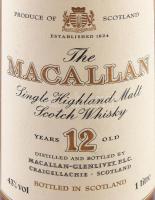 cca 1970-es évek vége/1980-as évek eleje? The Macallan Single Highland Malt Scotch Whisky 12 years o...