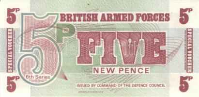 Nagy-Britannia/katonai kiadások 1948-62. 5p, 10p, 50p, 1Ł (3x) klf, 5Ł T:I Összesen 7klf db!