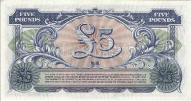 Nagy-Britannia/katonai kiadások 1948-62. 5p, 10p, 50p, 1Ł (3x) klf, 5Ł T:I Összesen 7klf db!