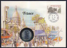 Franciaország 1979. 2Fr érmés, bélyeges borítékon T:1 Ismertetővel!