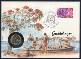 Franciaország(Guadeloupe) 1984. 20c érmés, bélyeges borítékon, alkalmi bélyegzővel T:1 Ismertetővel!