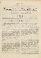 1830 Nemzeti Társalkodó. Írták az olvasók, a lehetőségig rendbe-szedte és hetenként kiadta kisszántó...