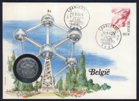 Belgium 1969. 10Fr érmés, bélyeges borítékon, alkalmi bélyegzővel T:1 Ismertetővel!