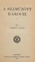 Szekfű Gyula: A száműzött Rákóczi. 1715-35. Bp.,1913, MTA. Kiadói aranyozott gerincű félbőr kötésben