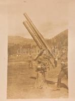 cca 1914-1918 Slănic, Úz völgye, Satulno, stb. katonai életképek a romániai hadszíntérről, dandár la...