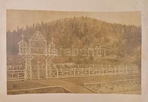 cca 1914-1918 Slănic, Úz völgye, Satulno, stb. katonai életképek a romániai hadszíntérről, dandár la...