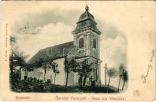 1899 (Vorläufer) Versec, Werschetz, Vrsac; Bergkapelle / kápolna. Wilh. Wettl kiadása / chapel (felületi sérülés / surface damage)